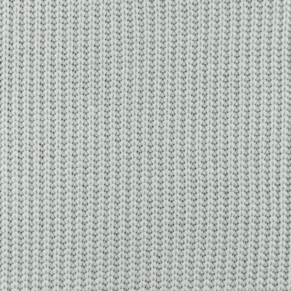 Schwerer Baumwoll Strick Hellgrau